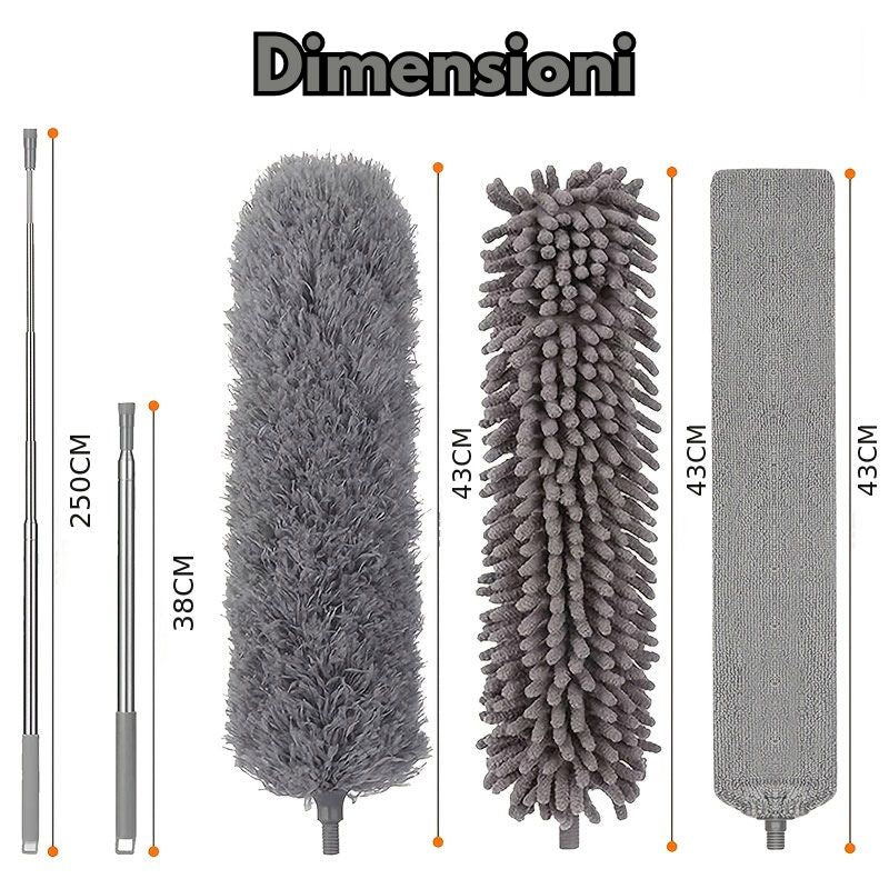 4 pezzi spazzola multifunzionale