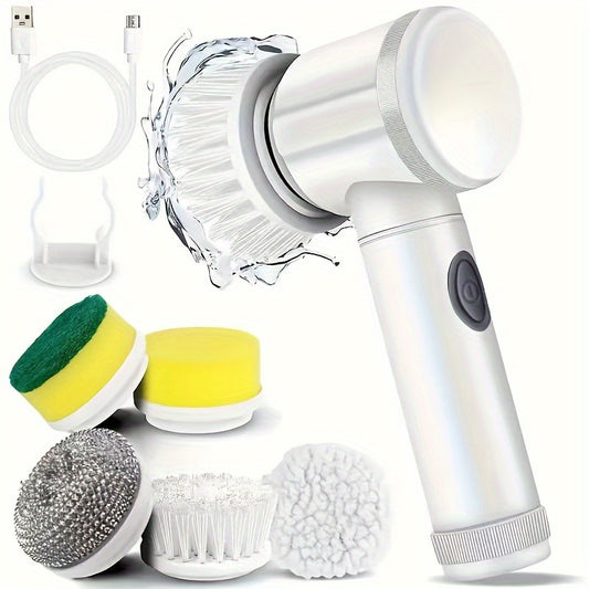 Spazzola elettrica ricaricabile + 5 accessori