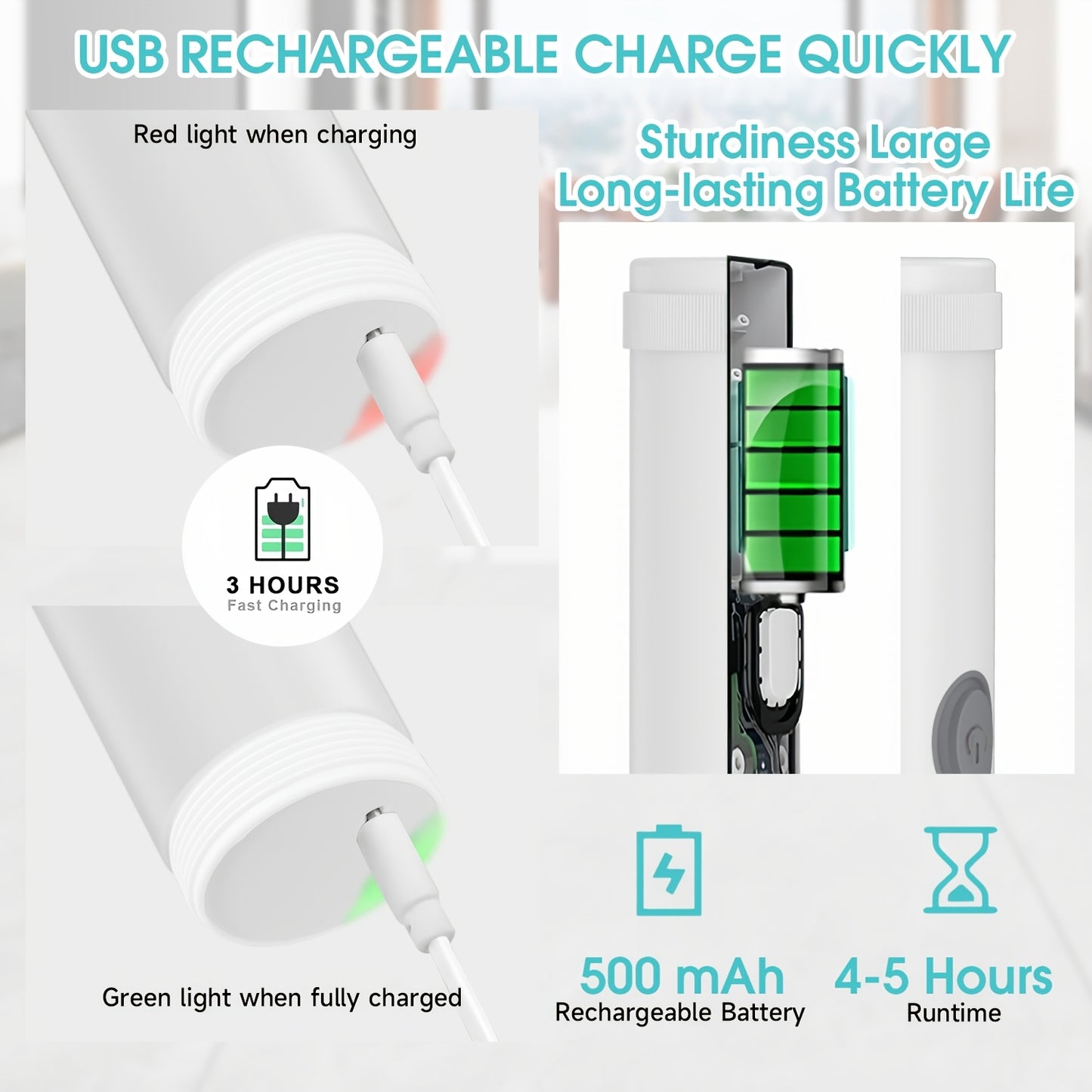 Spazzola elettrica ricaricabile + 5 accessori